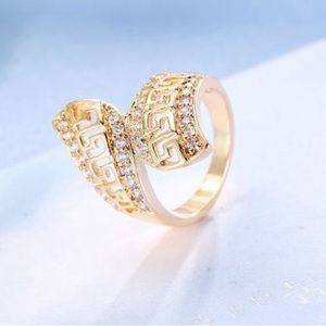 Gold Filled Greek Key Ring